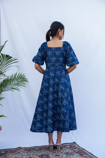 Elina HandBlock Cotton Dress