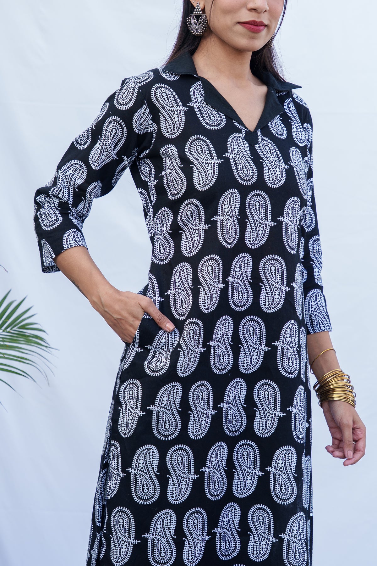 Dia cotton handblock kurti