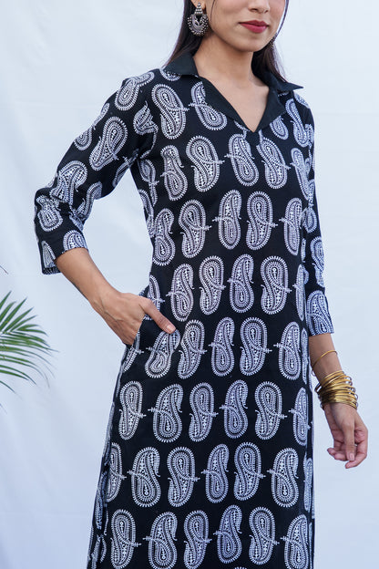 Dia cotton handblock kurti