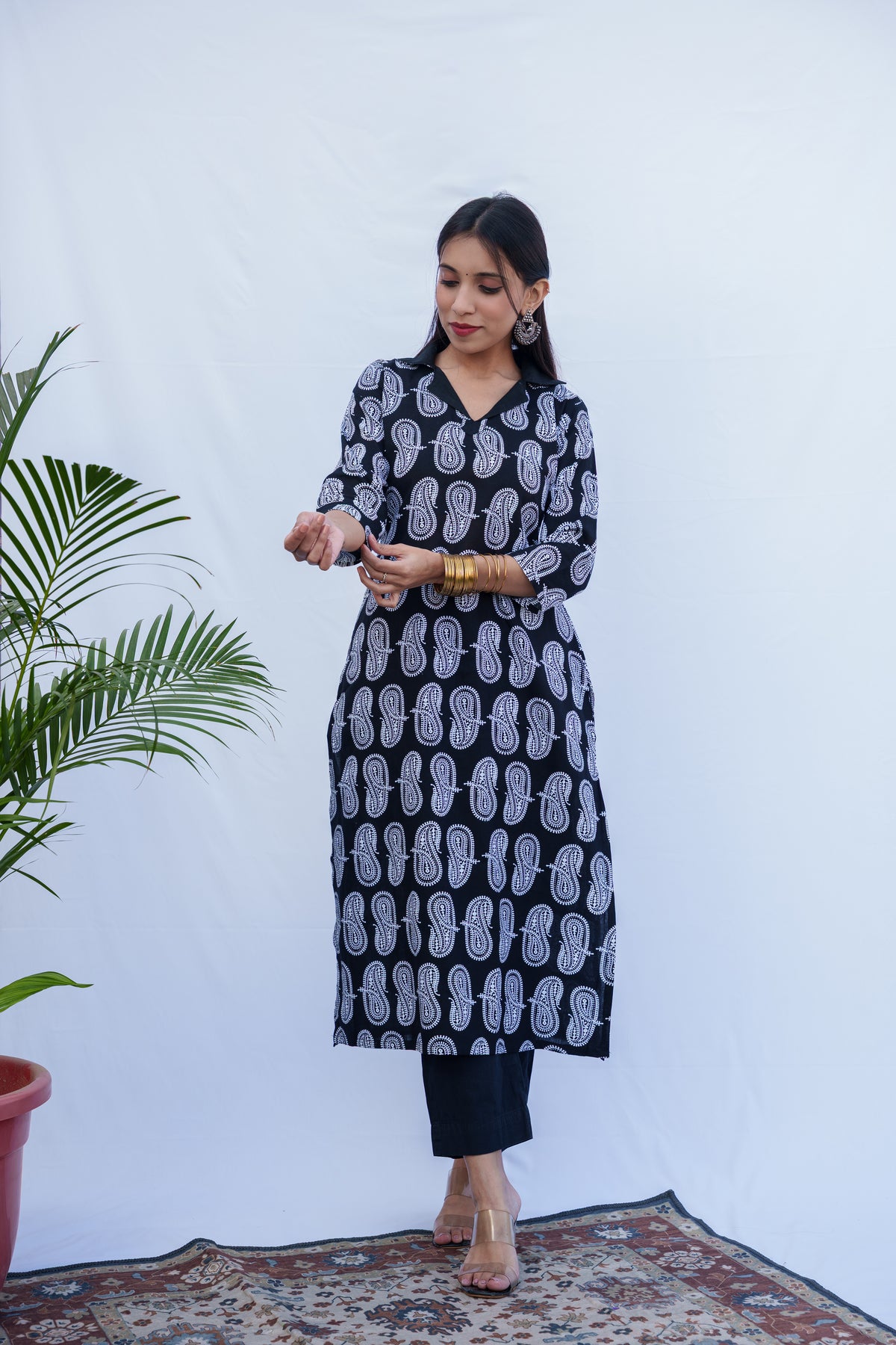 Dia cotton handblock kurti