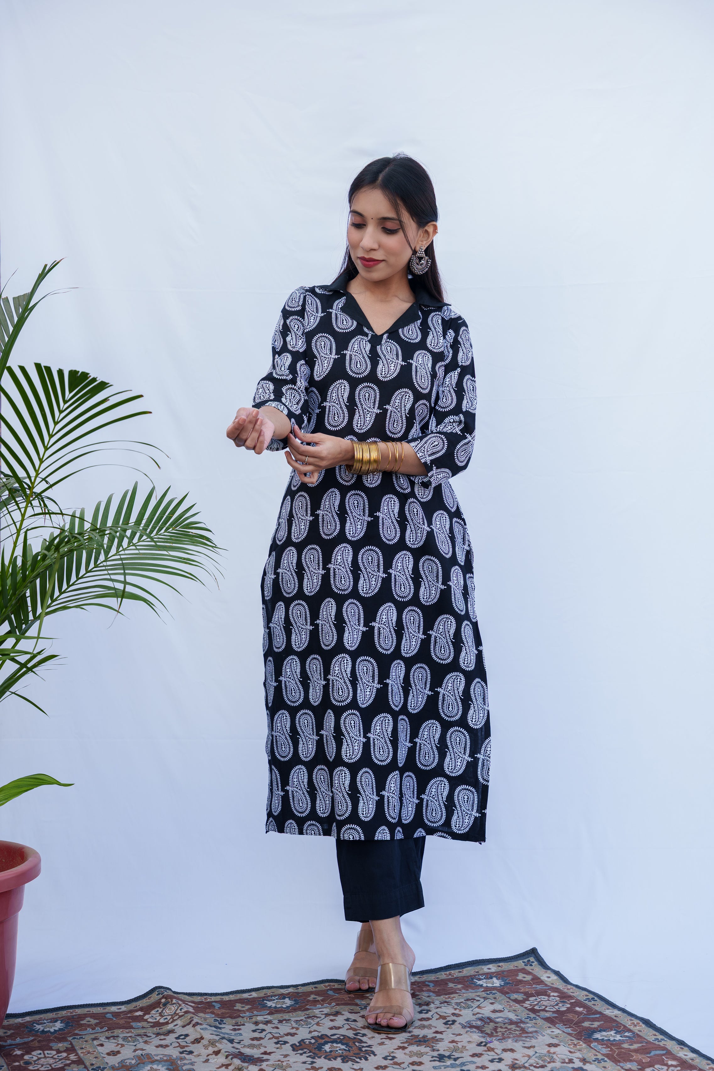 Dia cotton handblock kurti