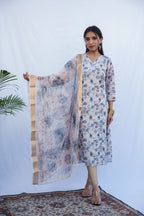Luna Digital Printed kurti & dupatta set