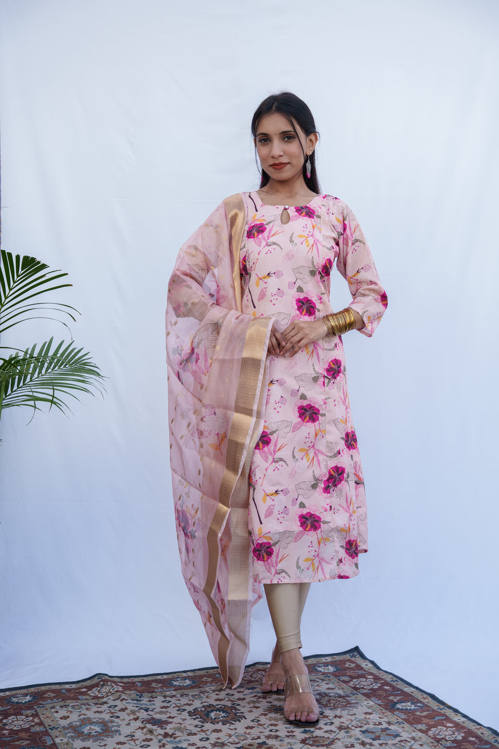 Madhu Digital Print Kurti & Dupatta Set