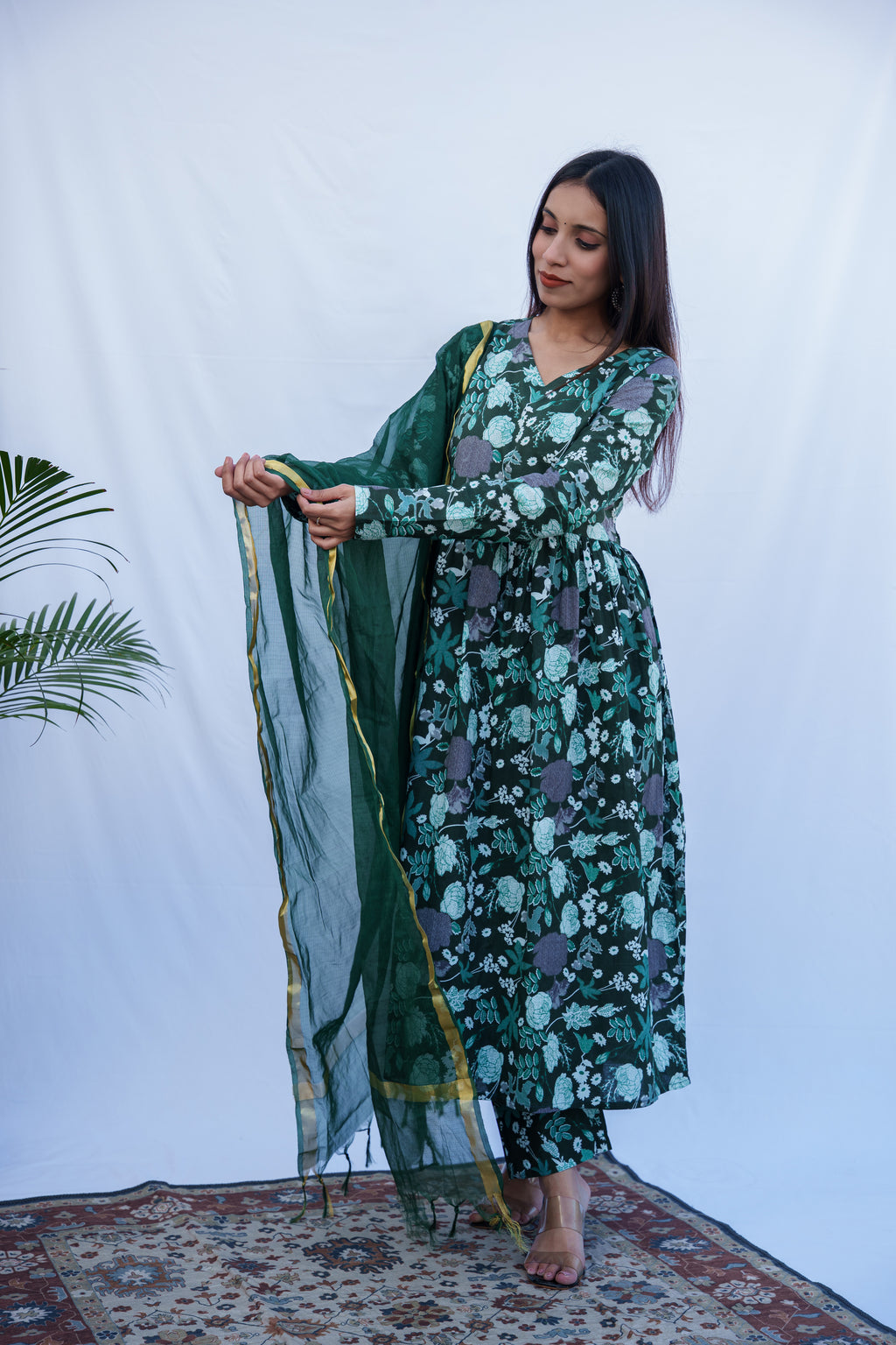 Sredha Cotton Anarkali Set