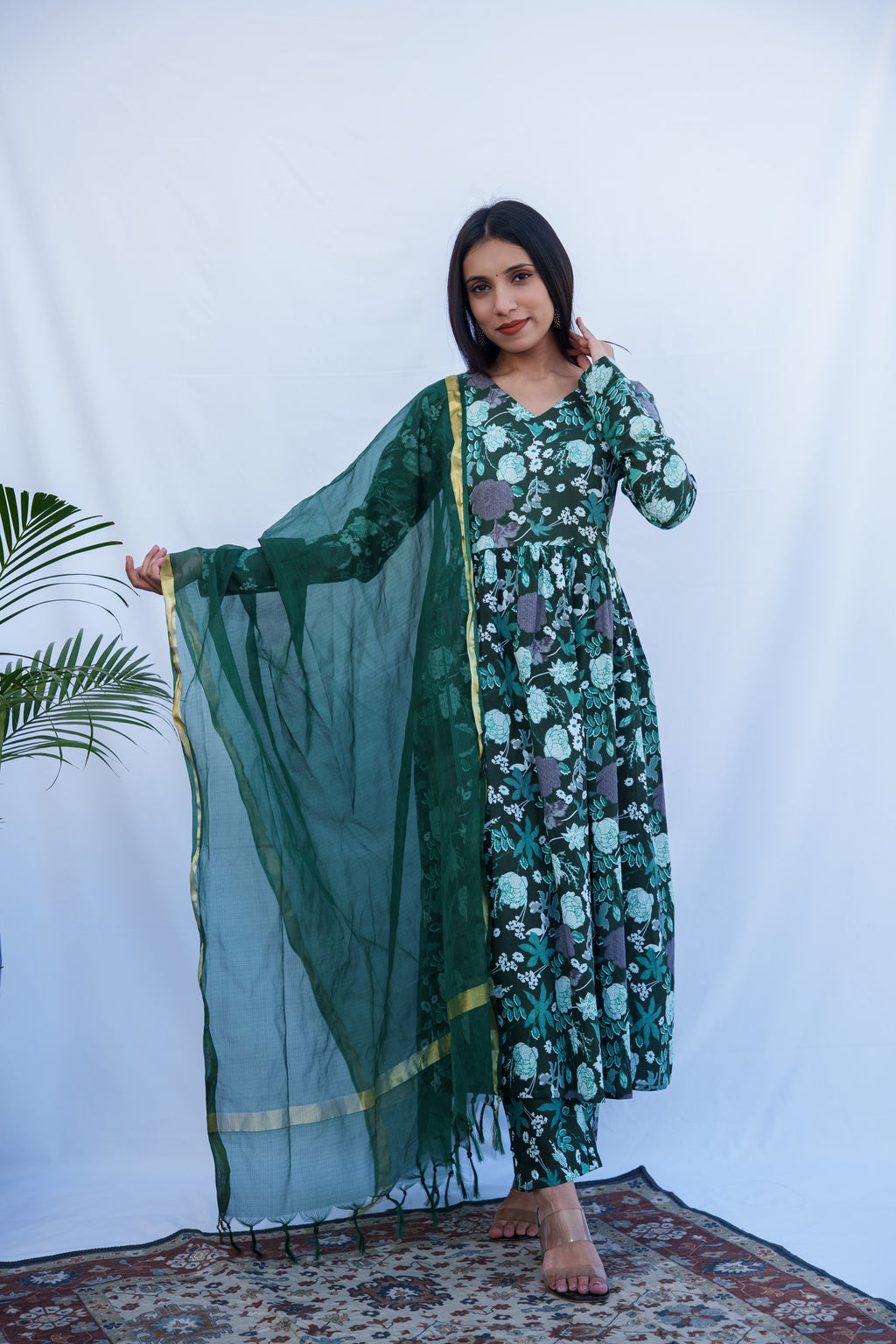 Sredha Cotton Anarkali Set