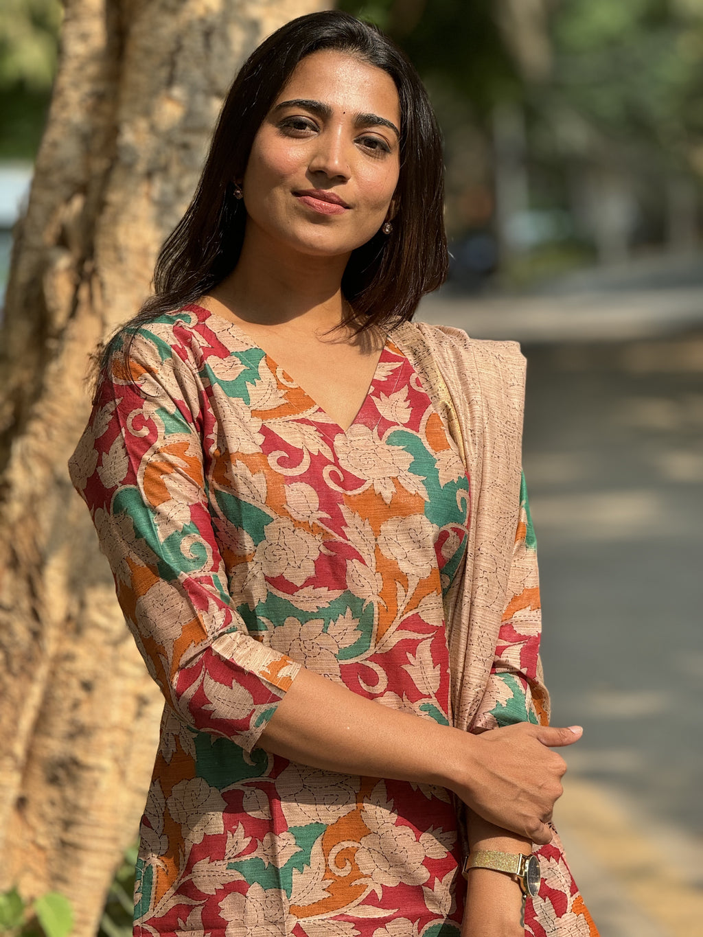 Aurelia Khadi dupion Suit Set