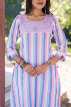 Flora Handloom Cotton Kurta Set