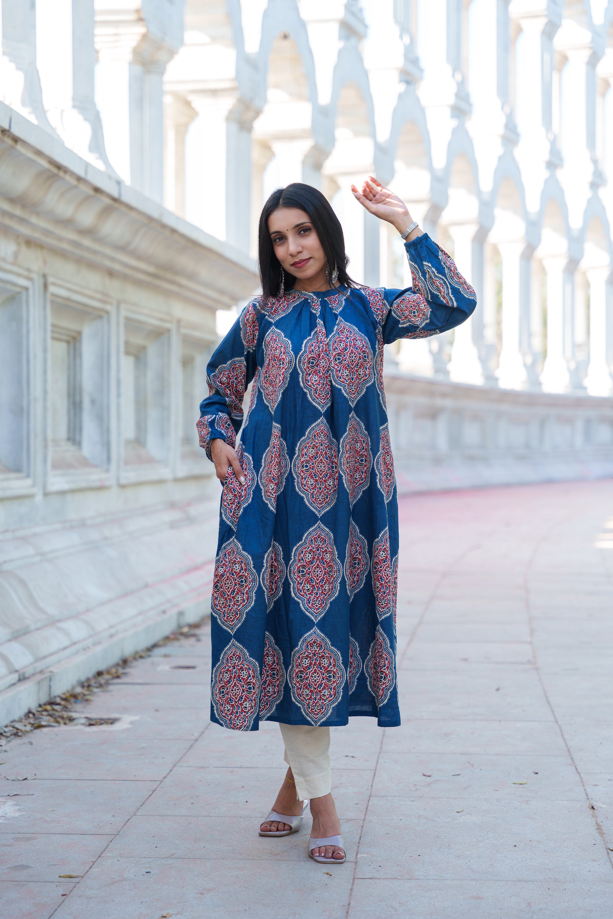 Rishi Handblock Cotton Kurti
