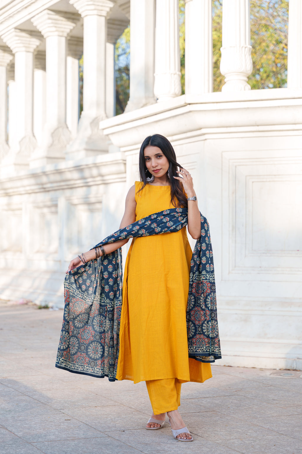 Tanvi Khadi Cotton Suit Set