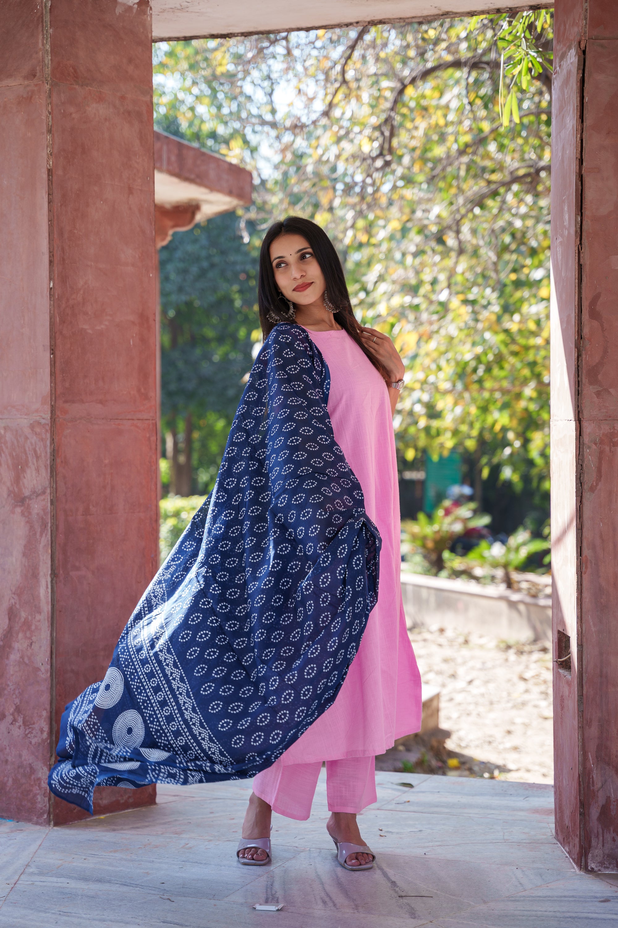 Tara Khadi Cotton Suit Set