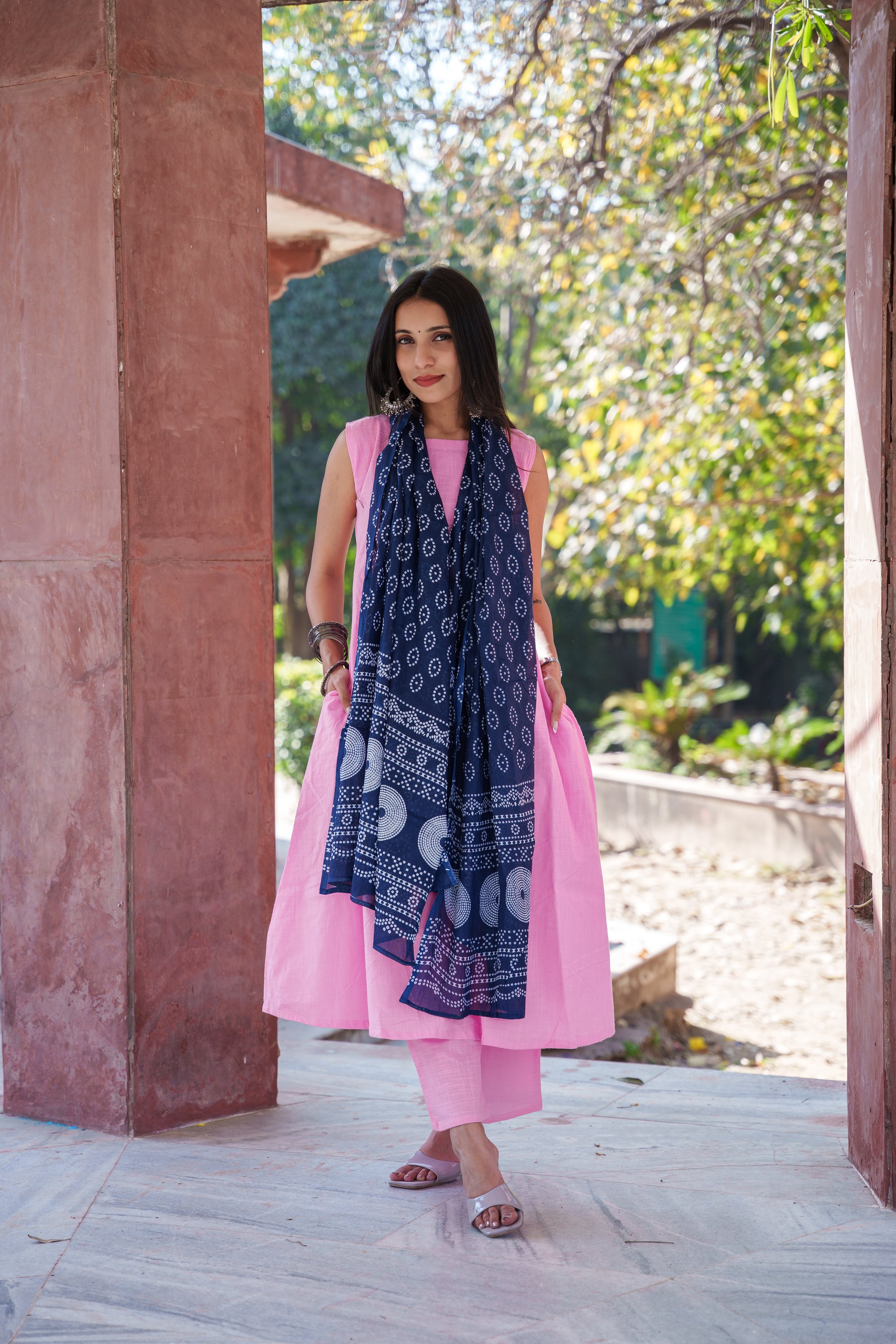 Tara Khadi Cotton Suit Set