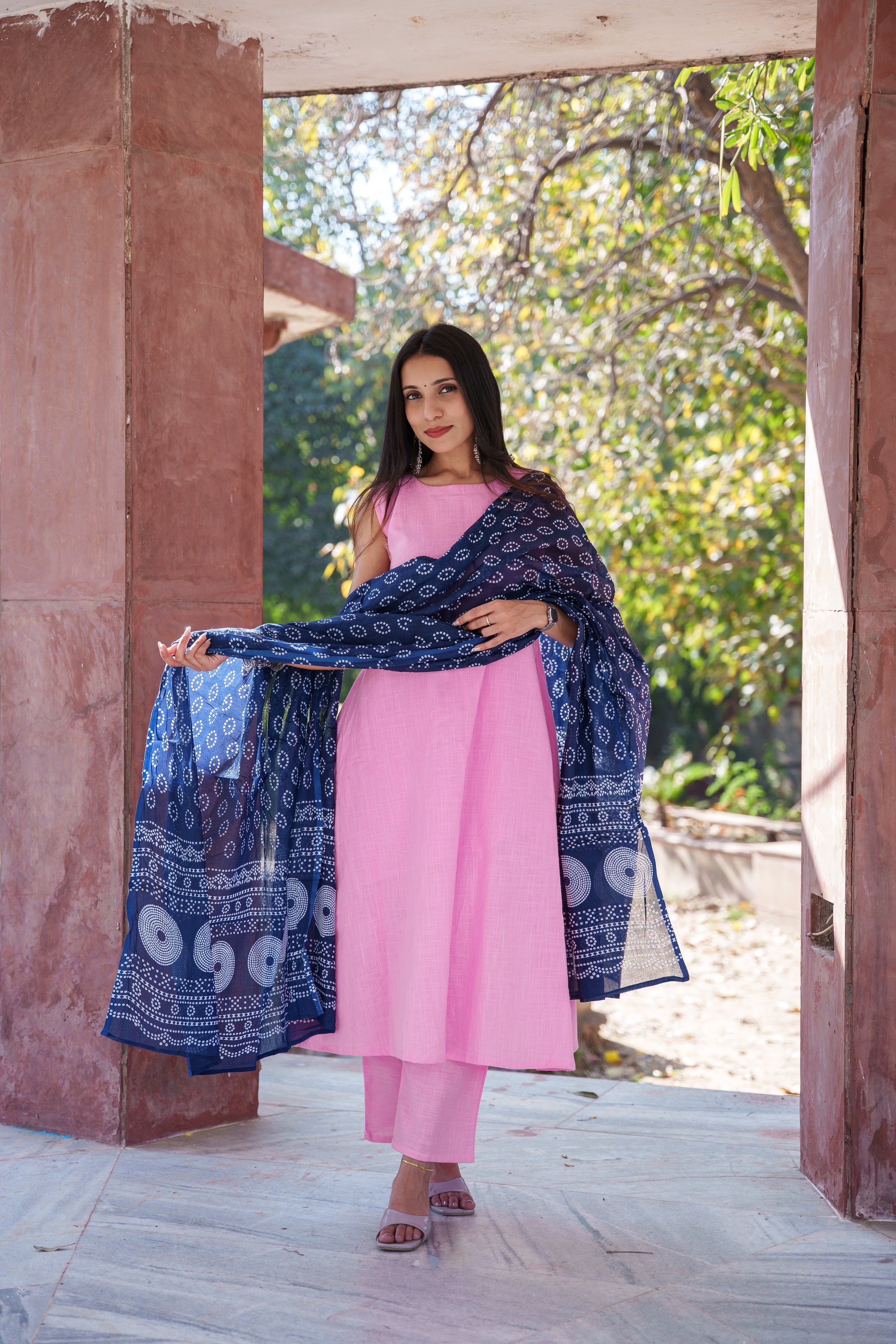 Tara Khadi Cotton Suit Set