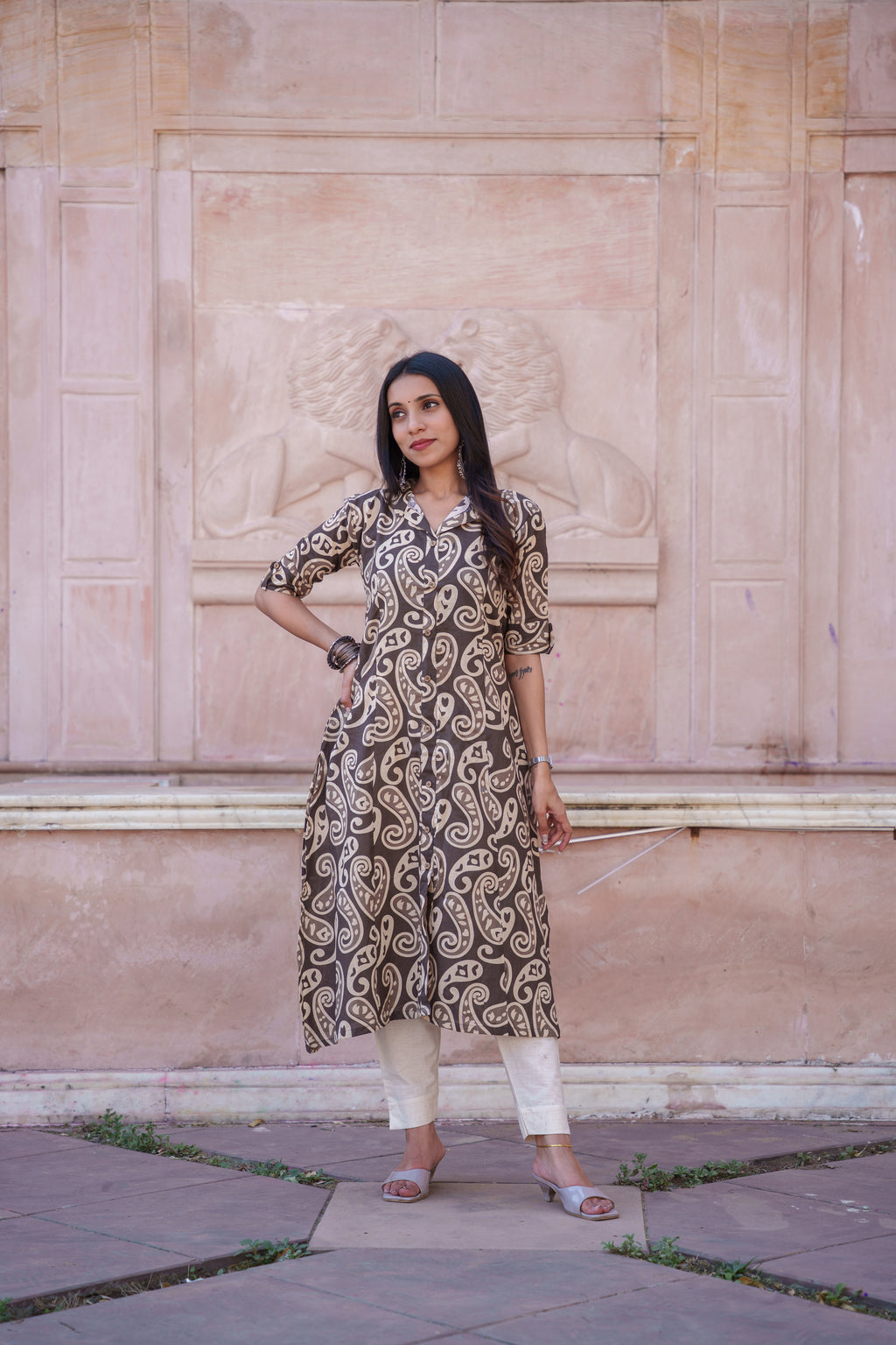 Enya Handblock Cotton Kurti