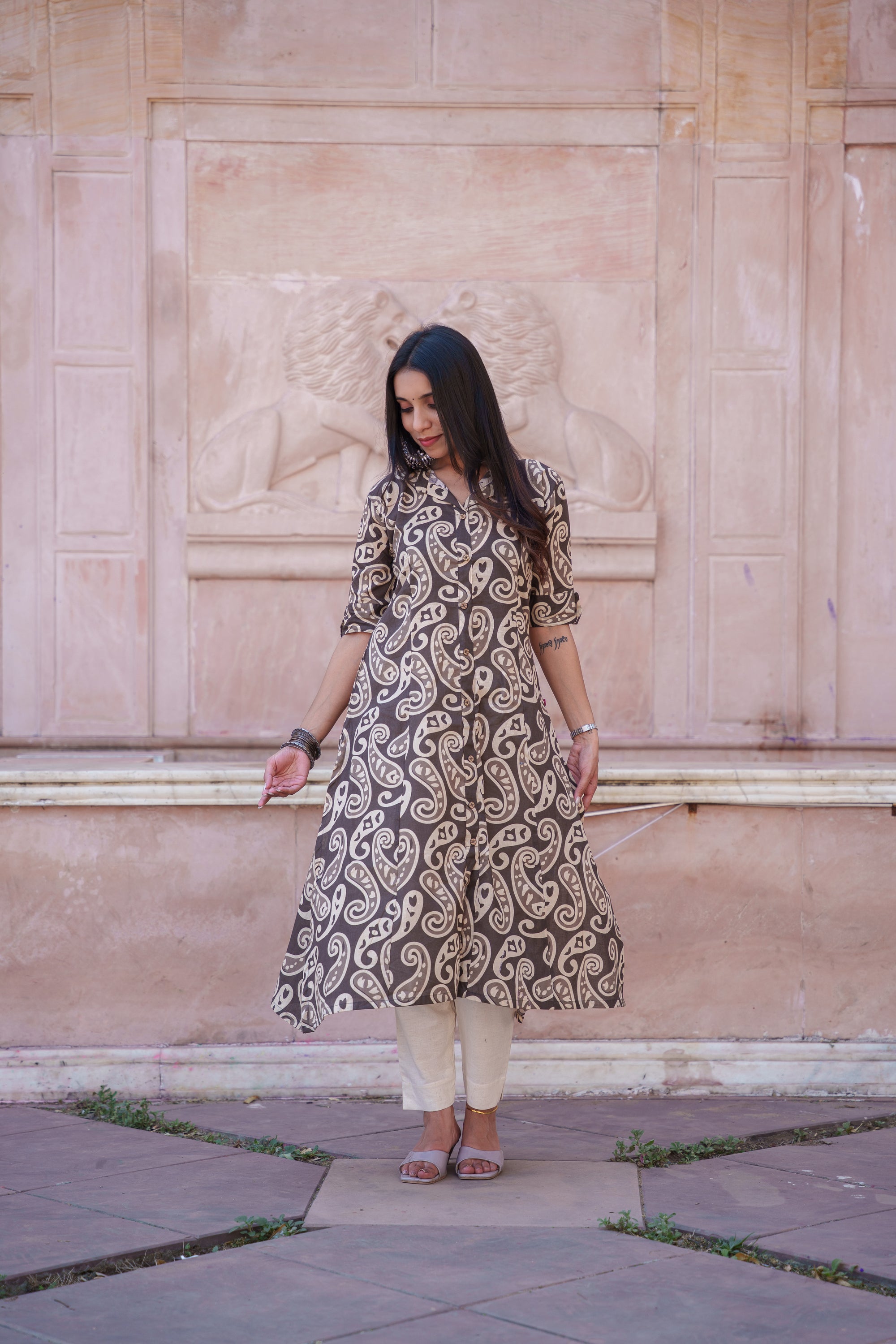 Enya Handblock Cotton Kurti