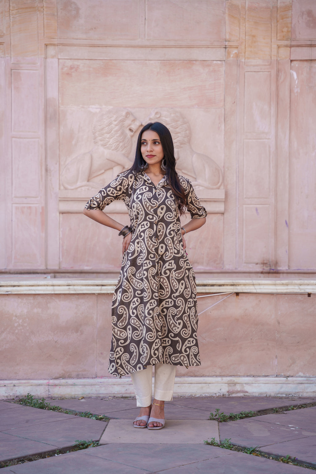 Enya Handblock Cotton Kurti