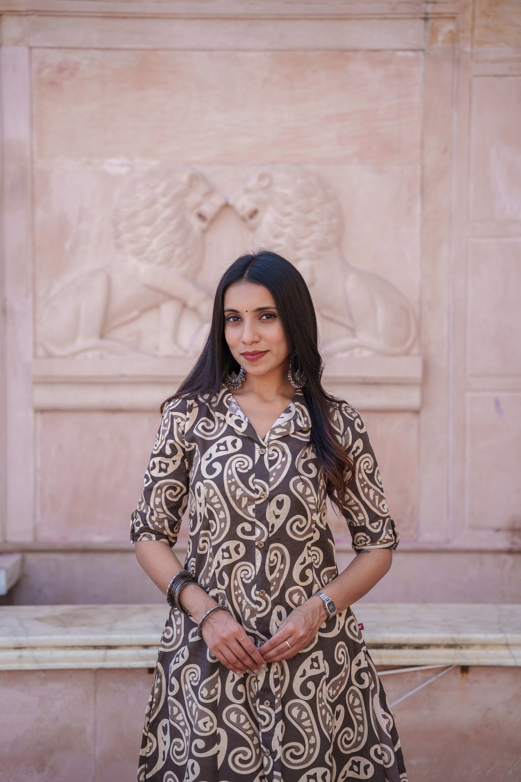 Enya Handblock Cotton Kurti
