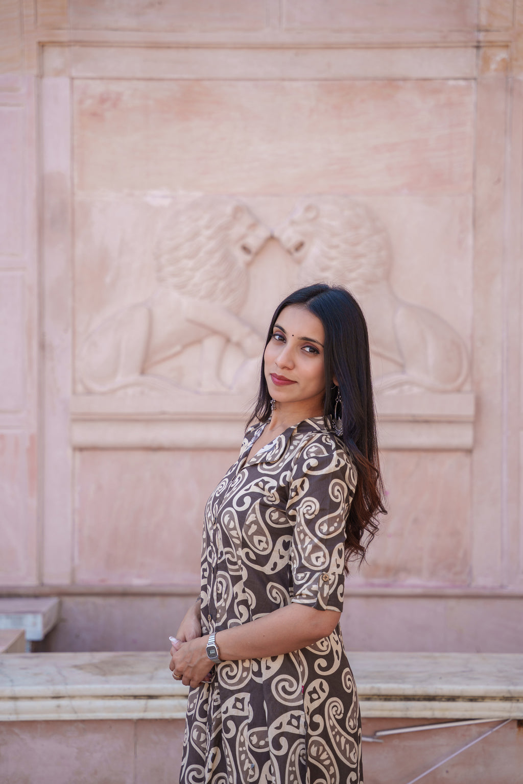 Enya Handblock Cotton Kurti