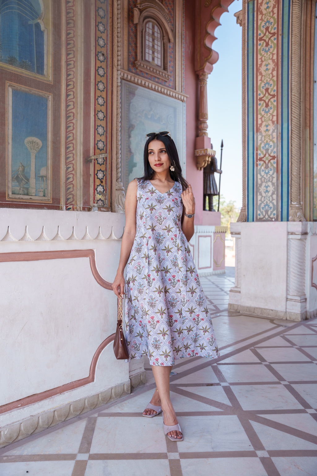 Alona Cotton Sleeveless Dress