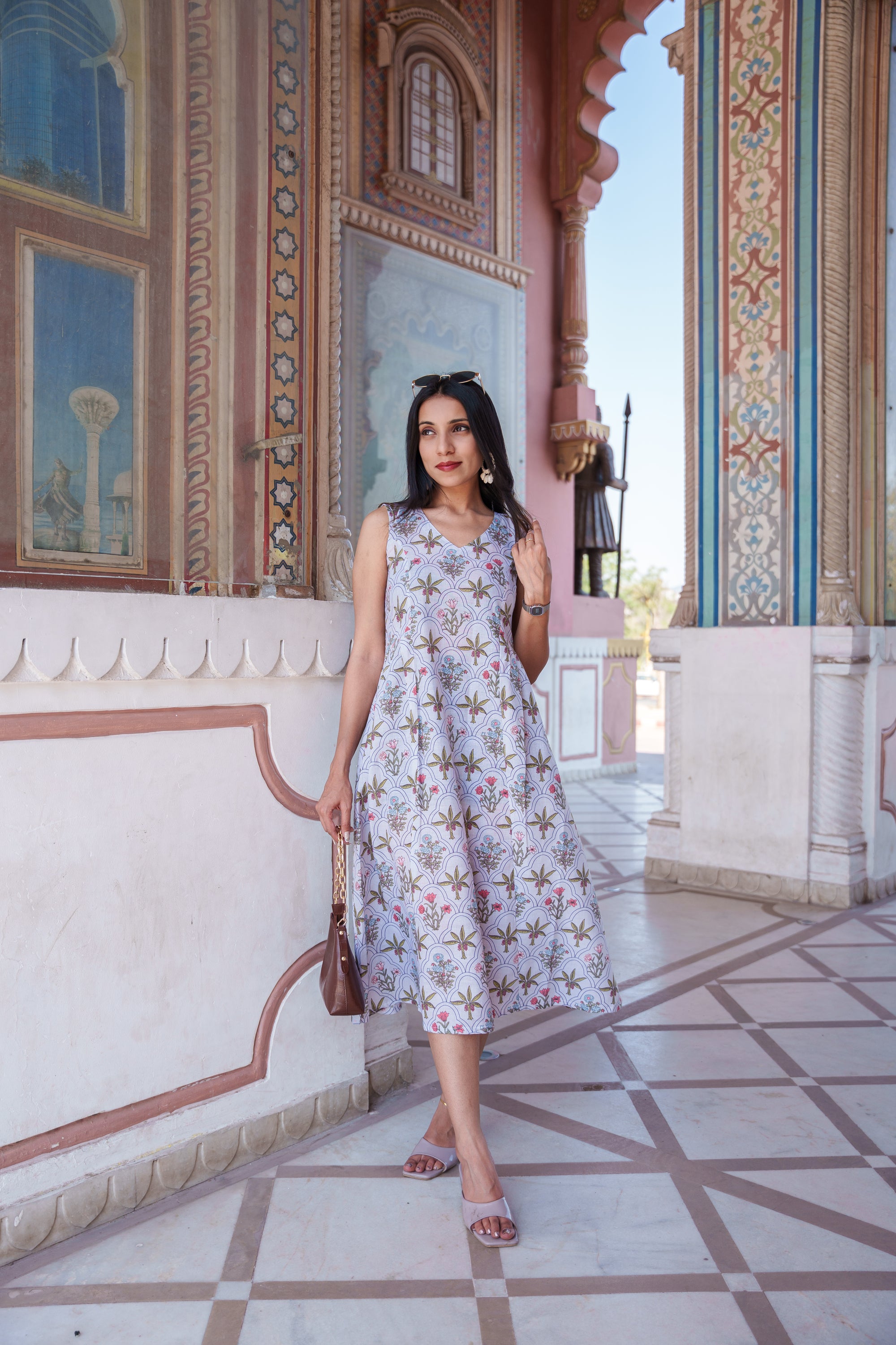 Alona Cotton Sleeveless Dress