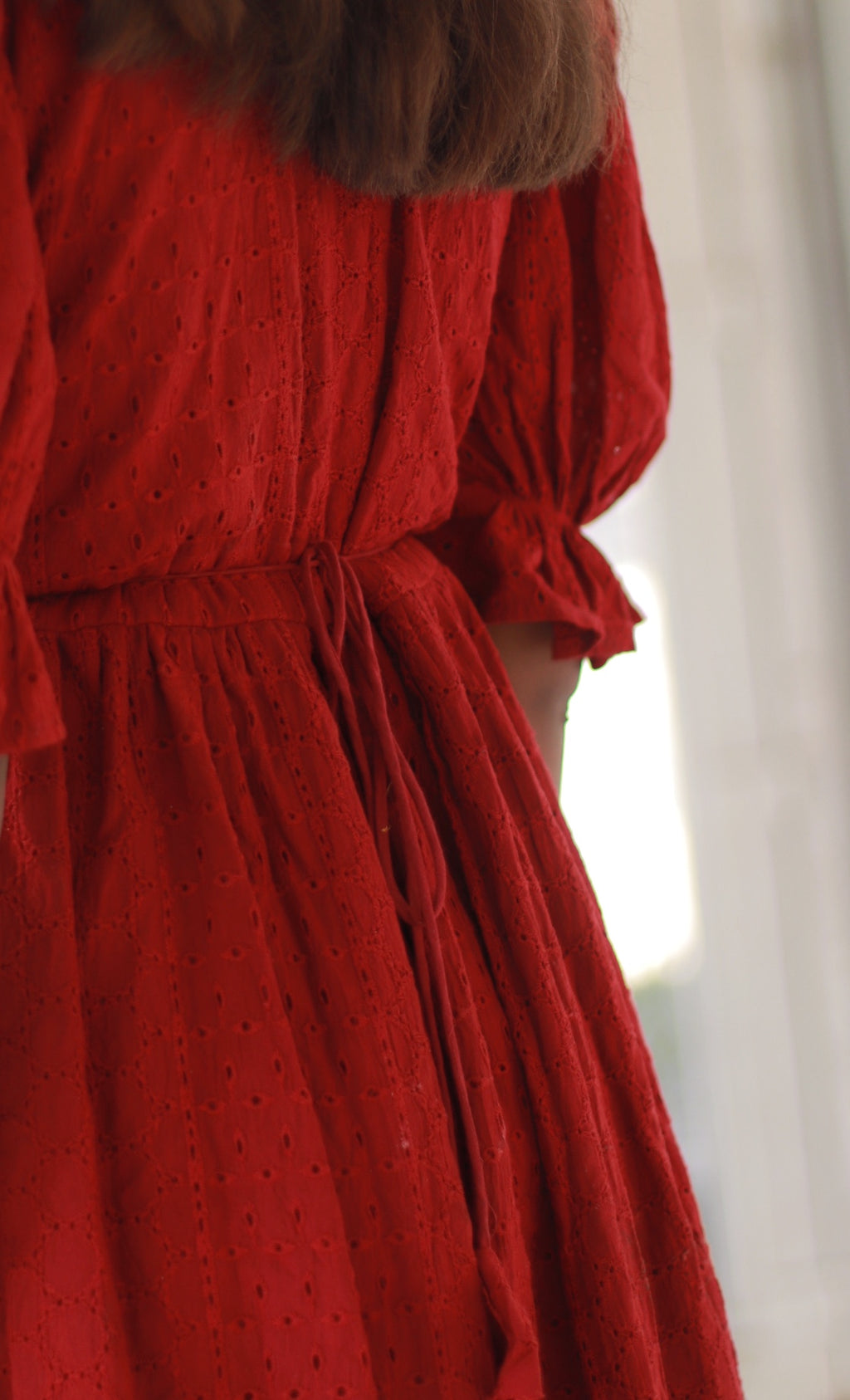 Steffy Schiffli Hakoba cotton Dress