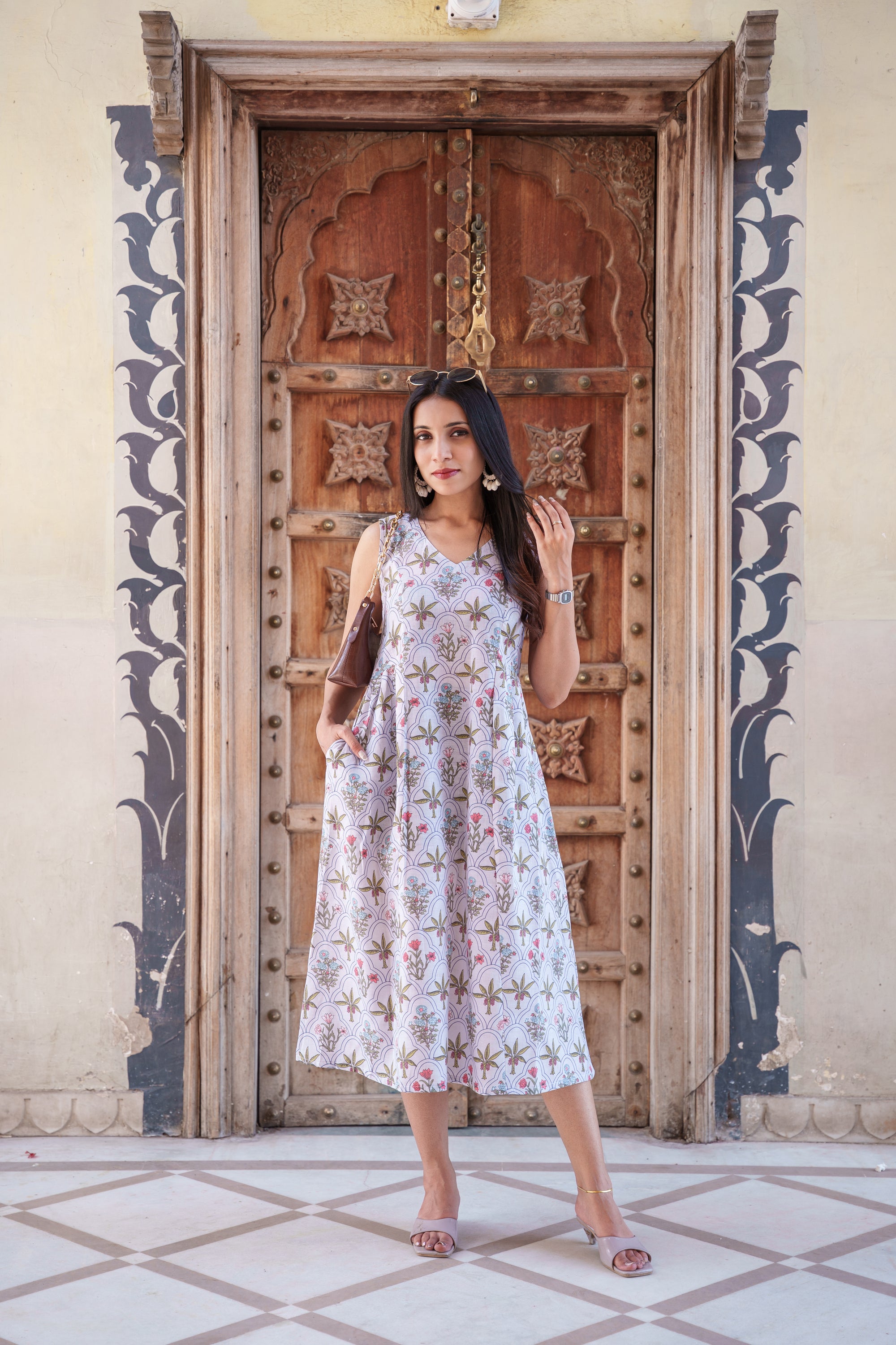 Alona Cotton Sleeveless Dress