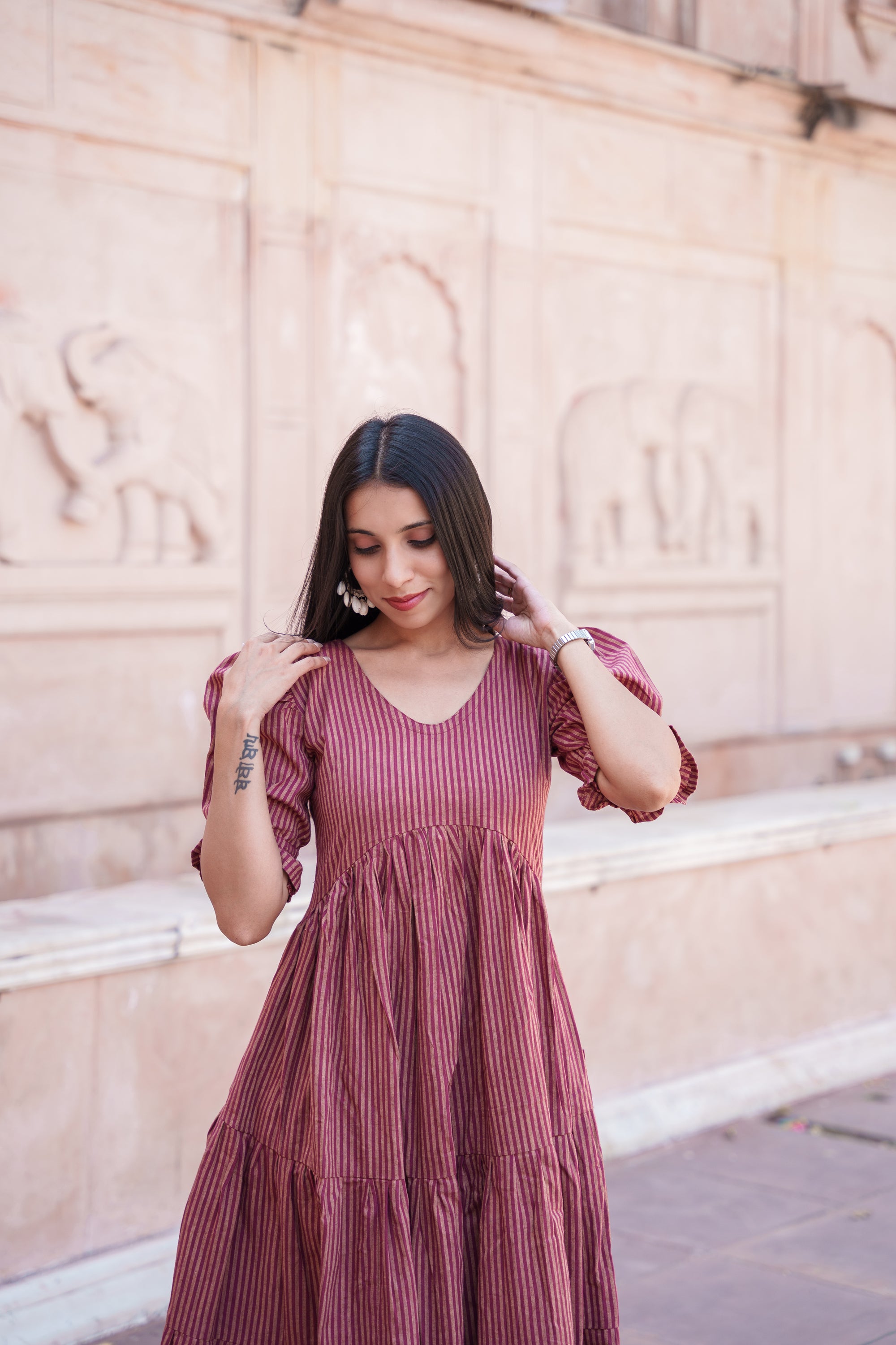 Shaani Tiered Midi Dress