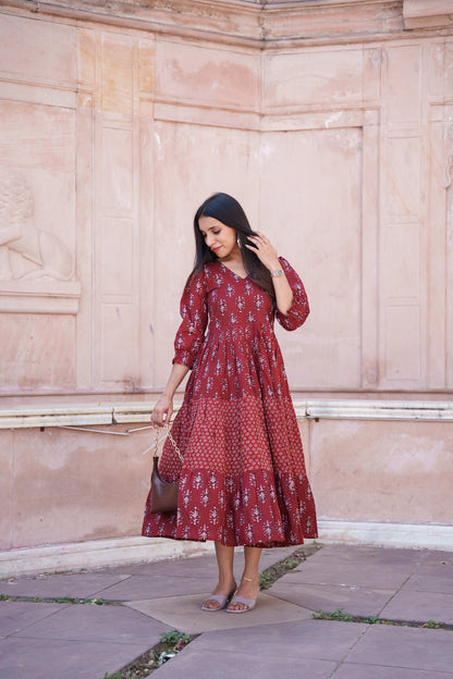 Ishita Tiered Midi Dress