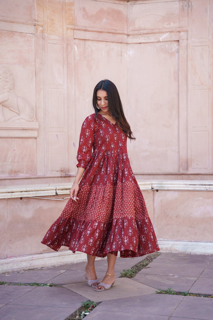 Ishita Tiered Midi Dress