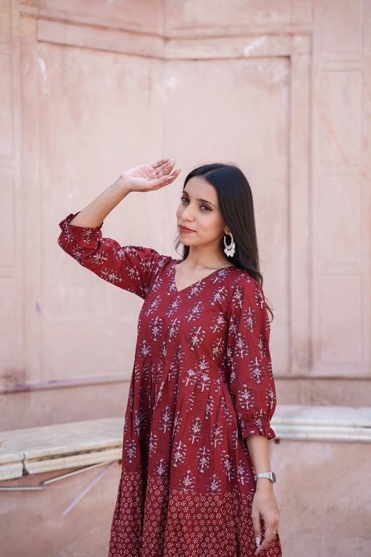 Ishita Tiered Midi Dress