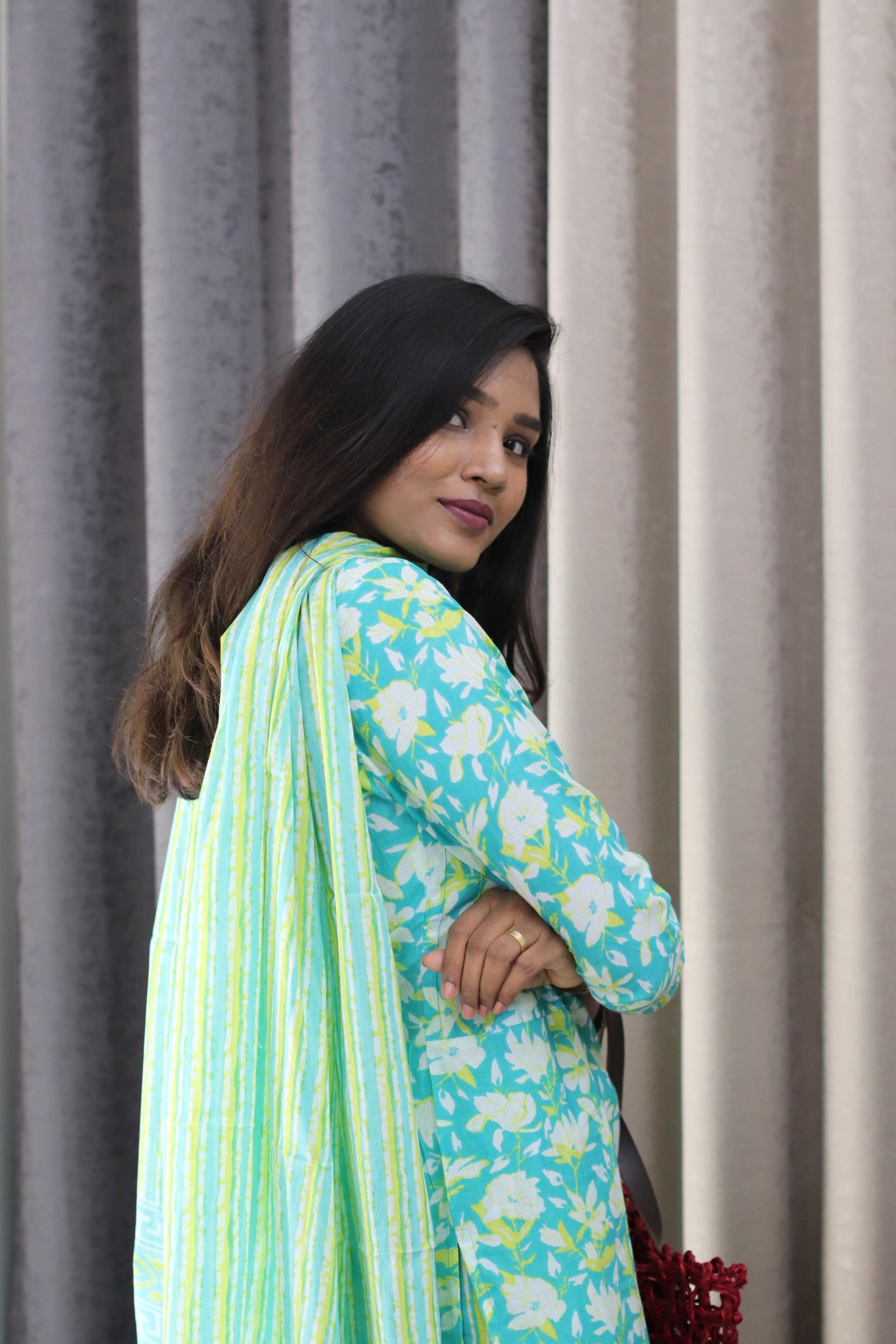 Evie Handblock Cotton Set