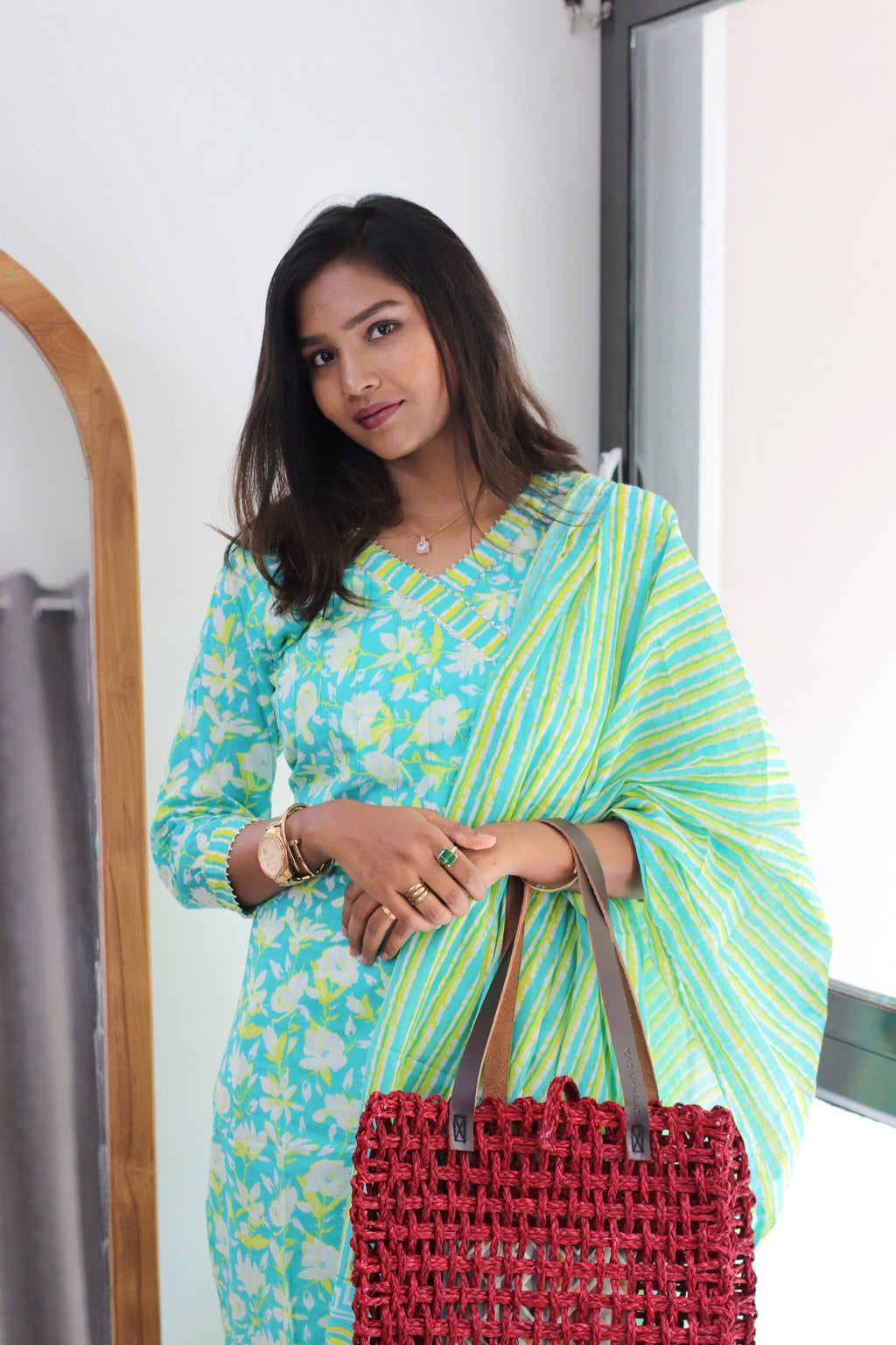 Evie Handblock Cotton Set