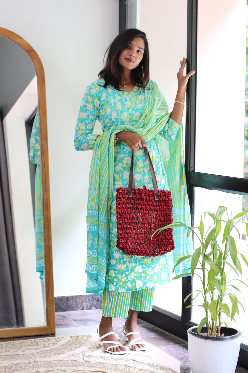 Evie Handblock Cotton Set