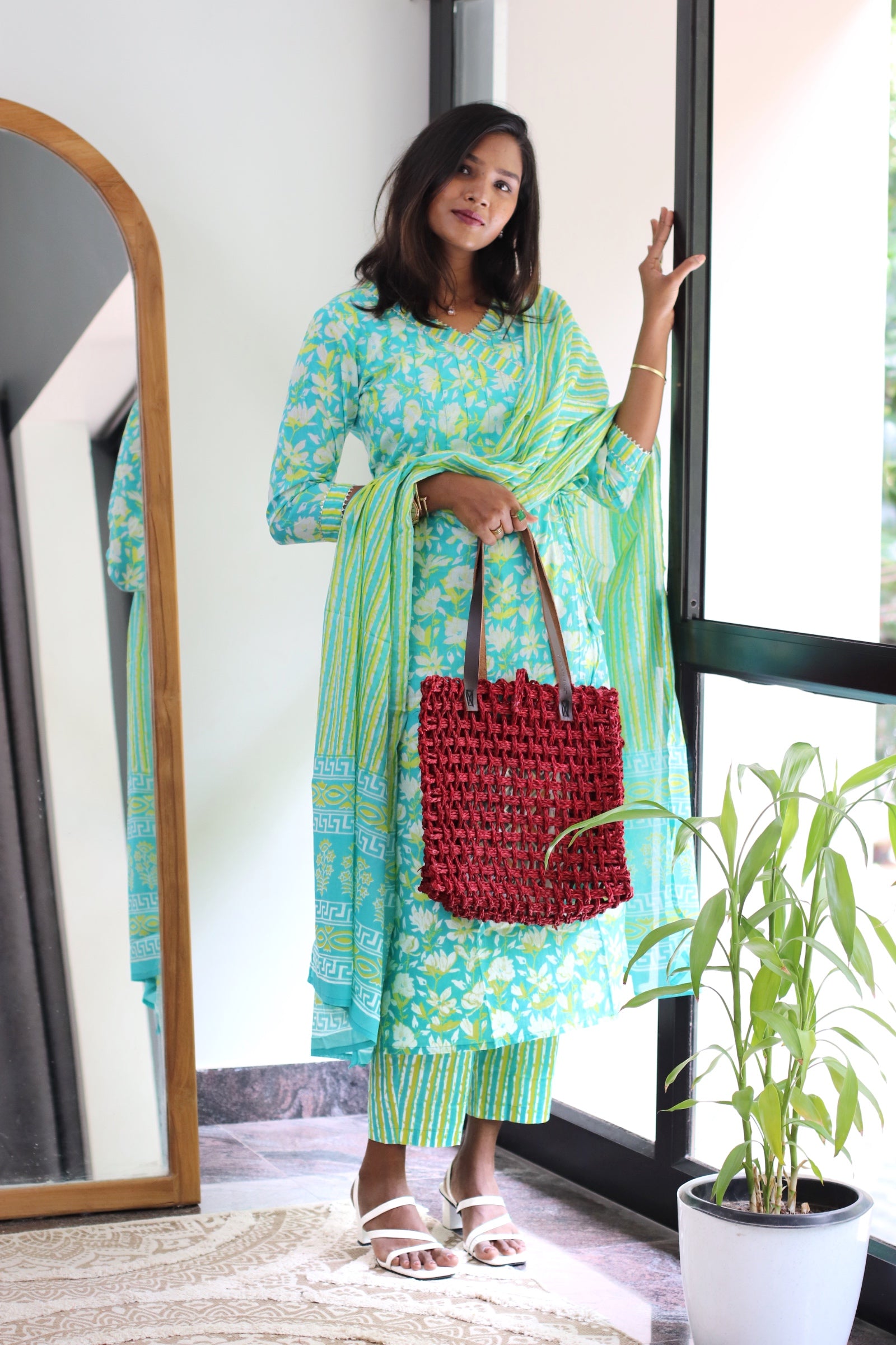 Evie Handblock Cotton Set