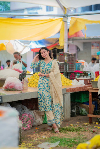 Ahinsha Khadi dupion Suit Set