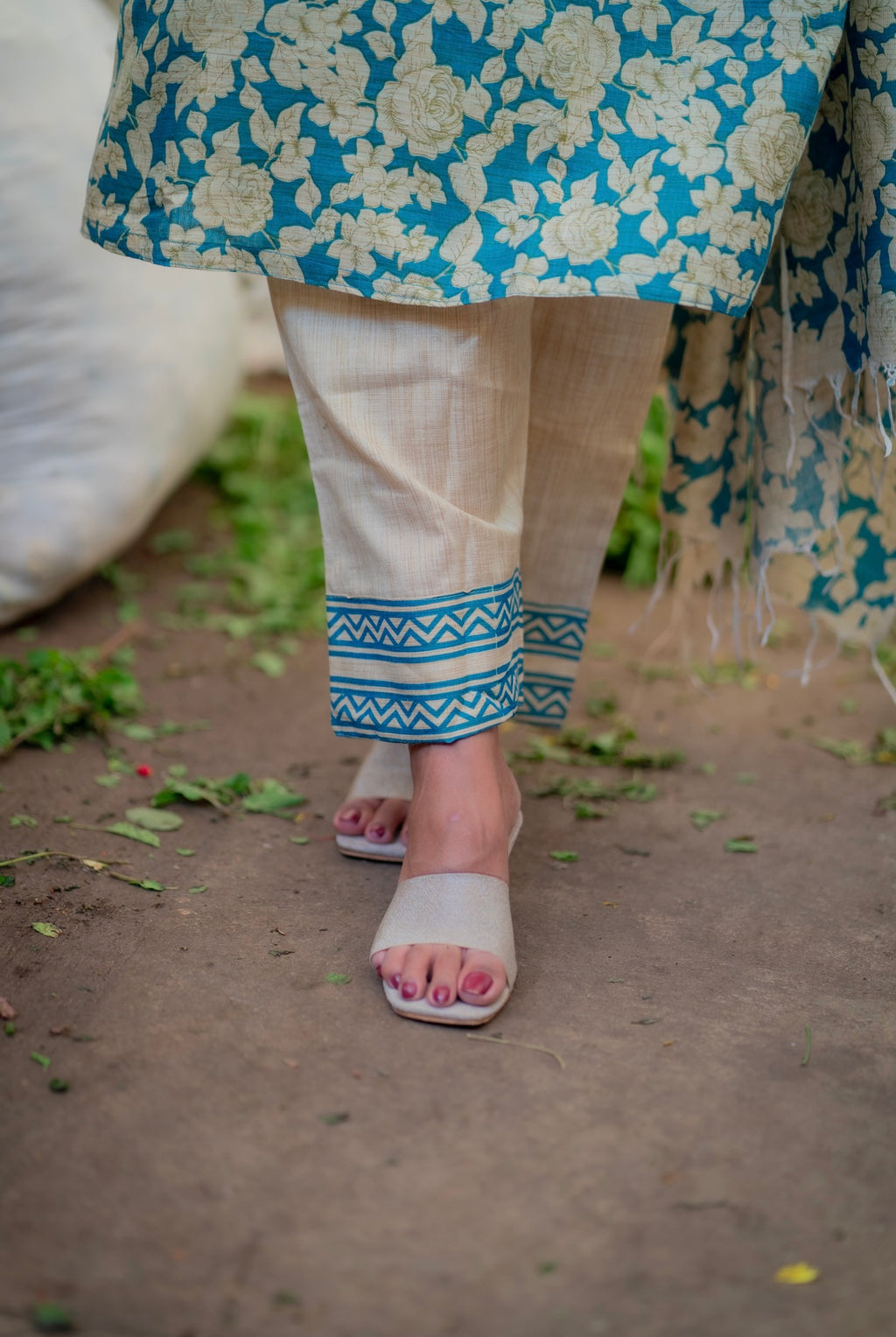 Ahinsha Khadi dupion Suit Set