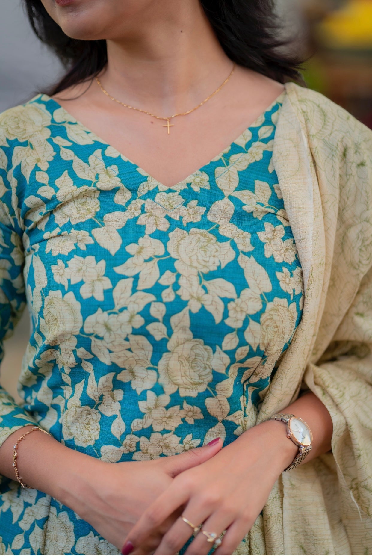 Ahinsha Khadi dupion Suit Set