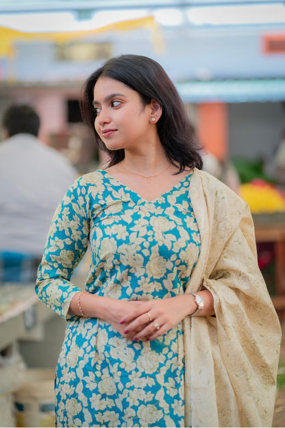Ahinsha Khadi dupion Suit Set