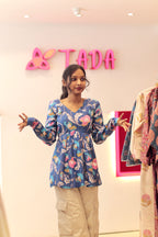 Aiza Handblock cotton tunic