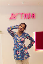 Aiza Handblock cotton tunic