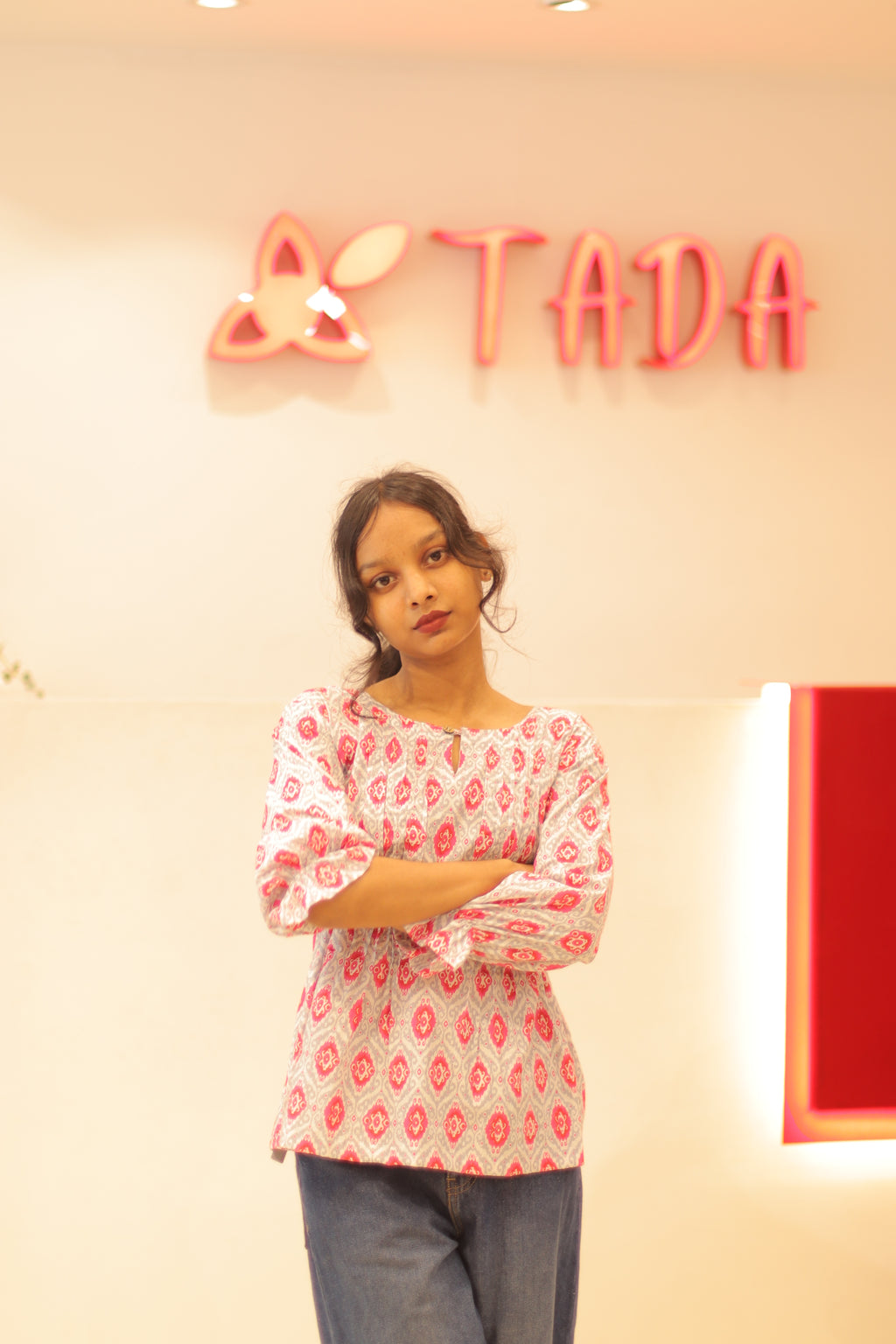 Rathi Handblock Cotton Top