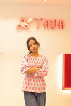 Rathi Handblock Cotton Top