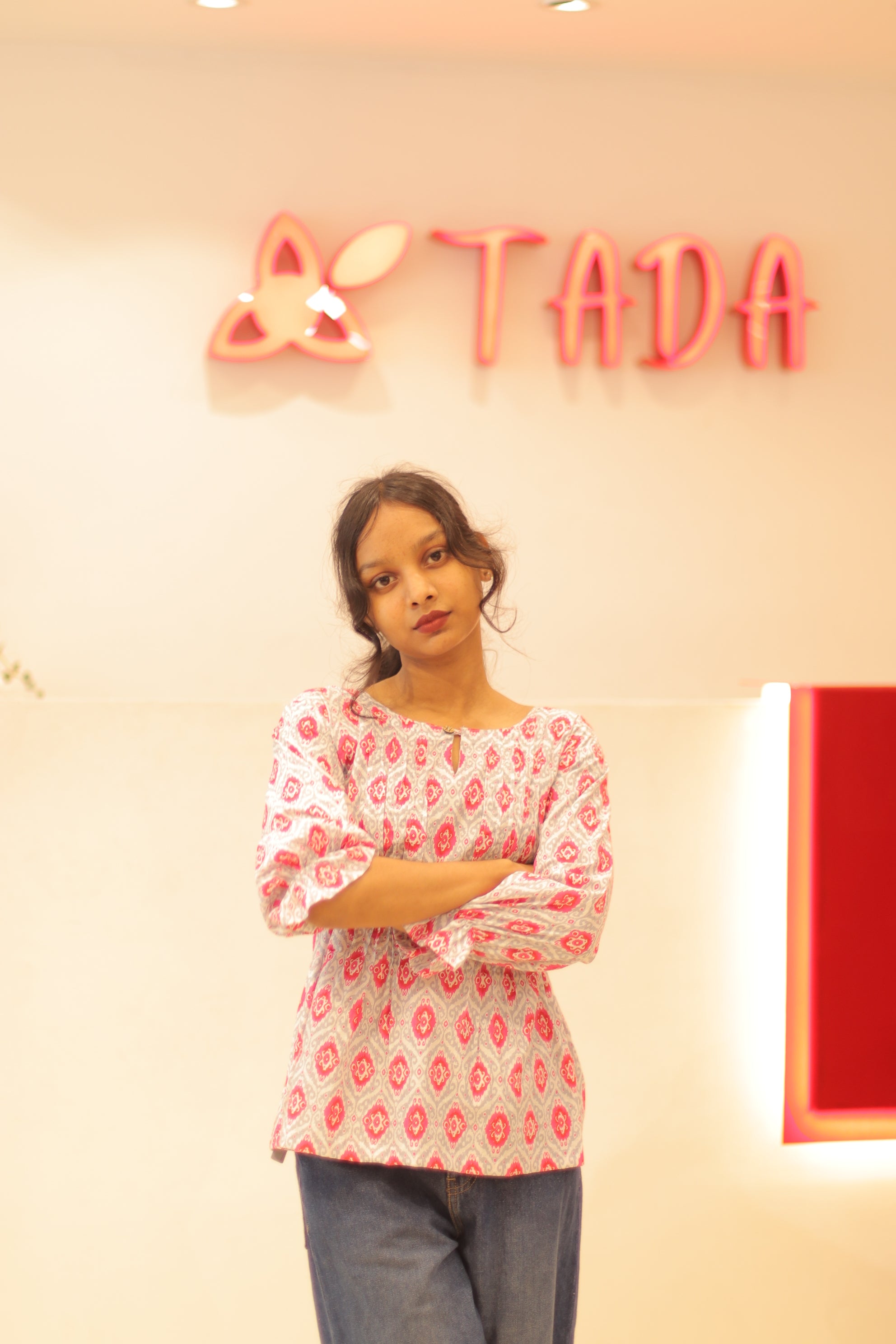 Rathi Handblock Cotton Top