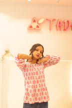 Rathi Handblock Cotton Top