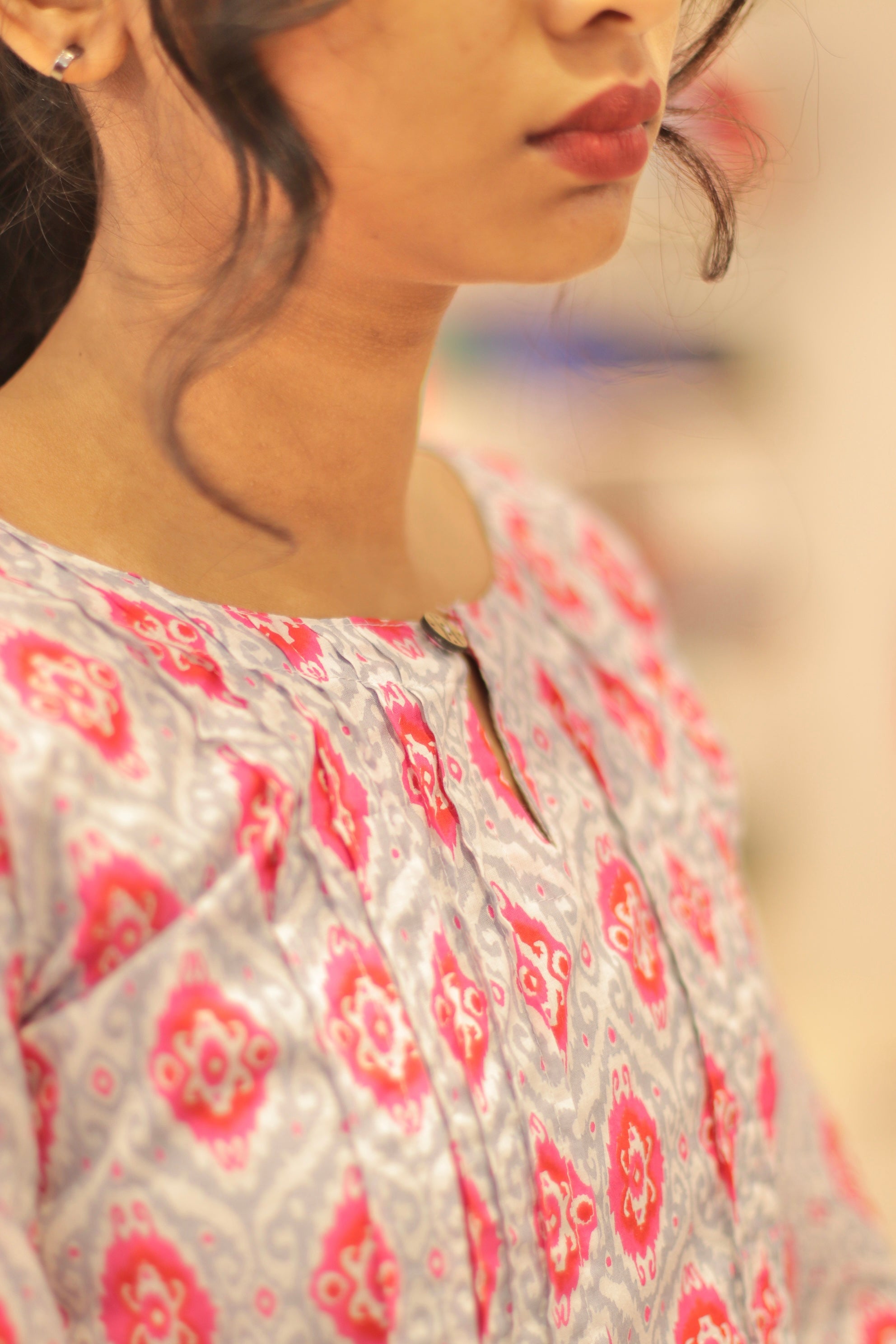 Rathi Handblock Cotton Top