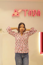 Aarohi Handblock Cotton Top