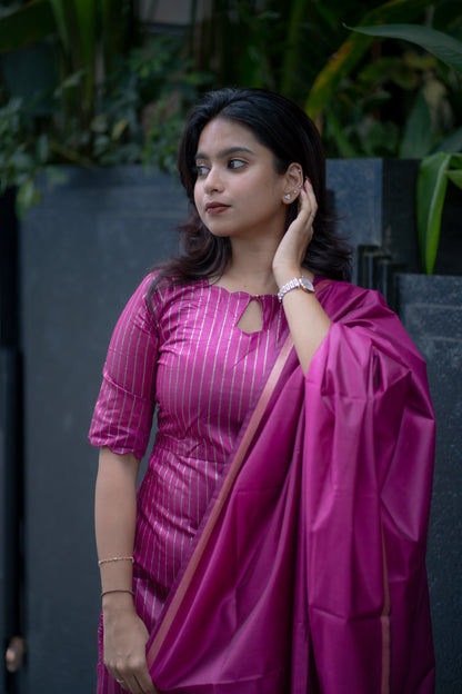 Agalya Vegan silk suit set