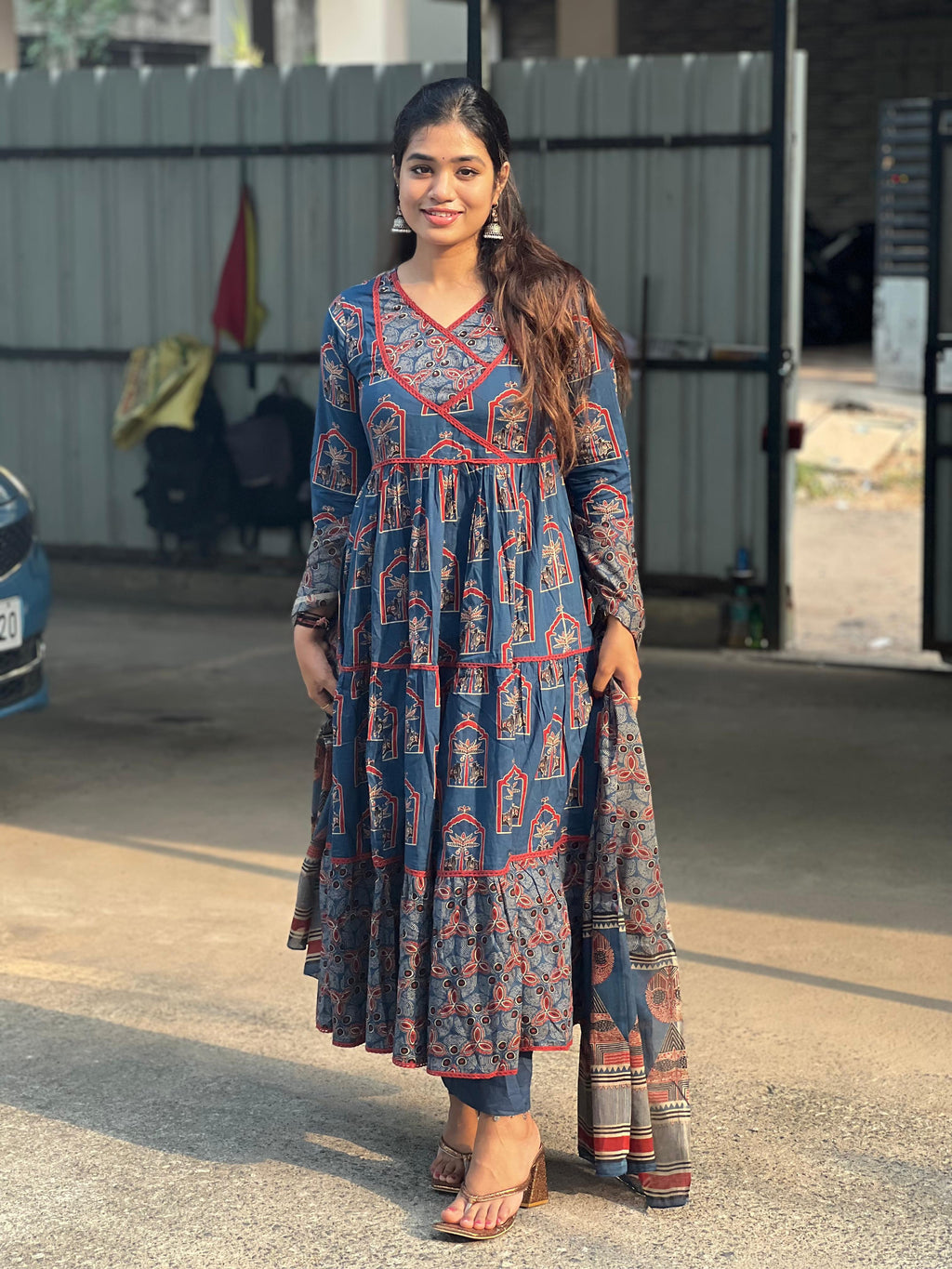 Nagma Anarkali Cotton Suit Set