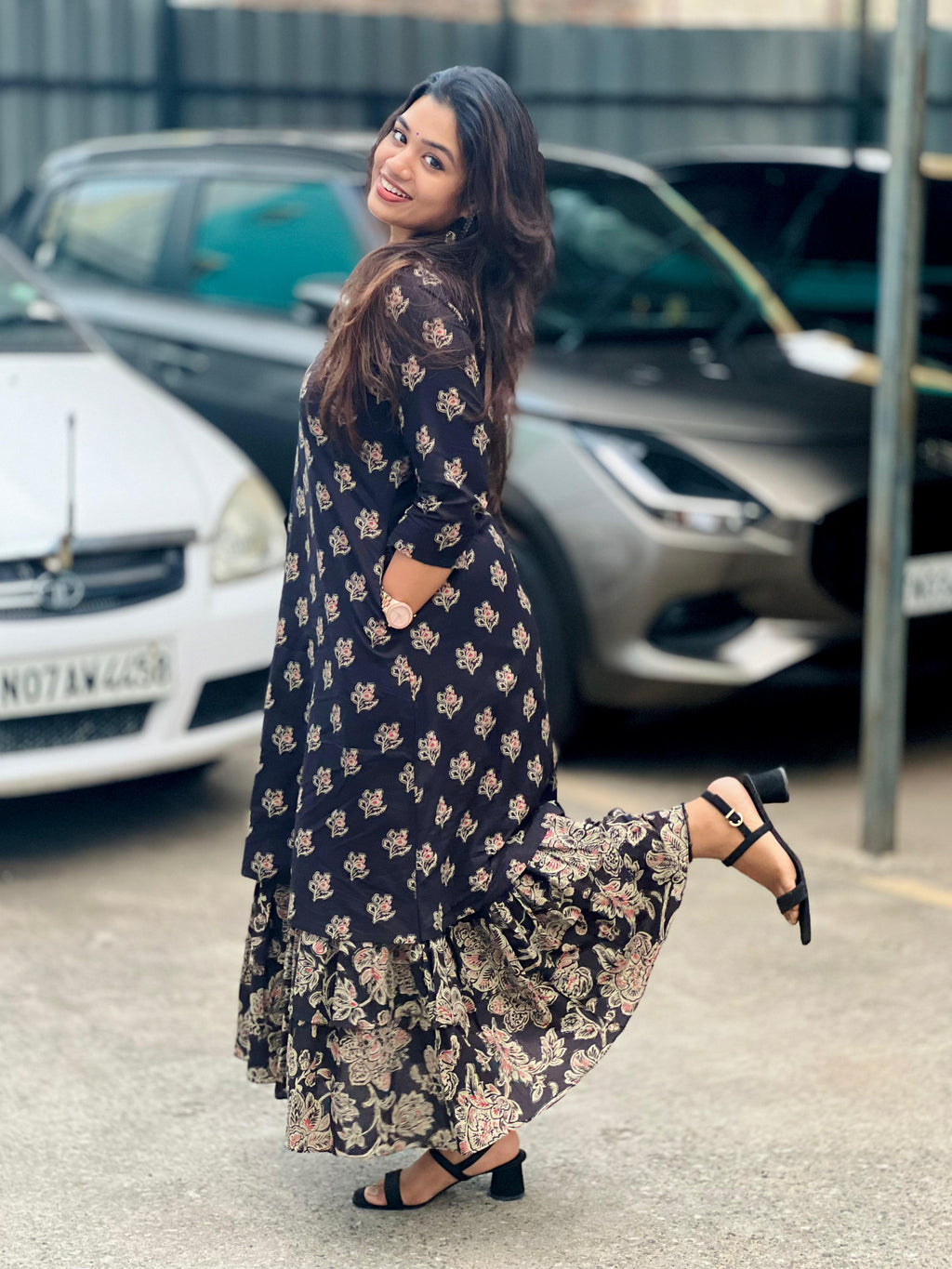 Kashish cotton midi dress