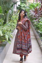 Jhilmil Anarkali Cotton Suit Set