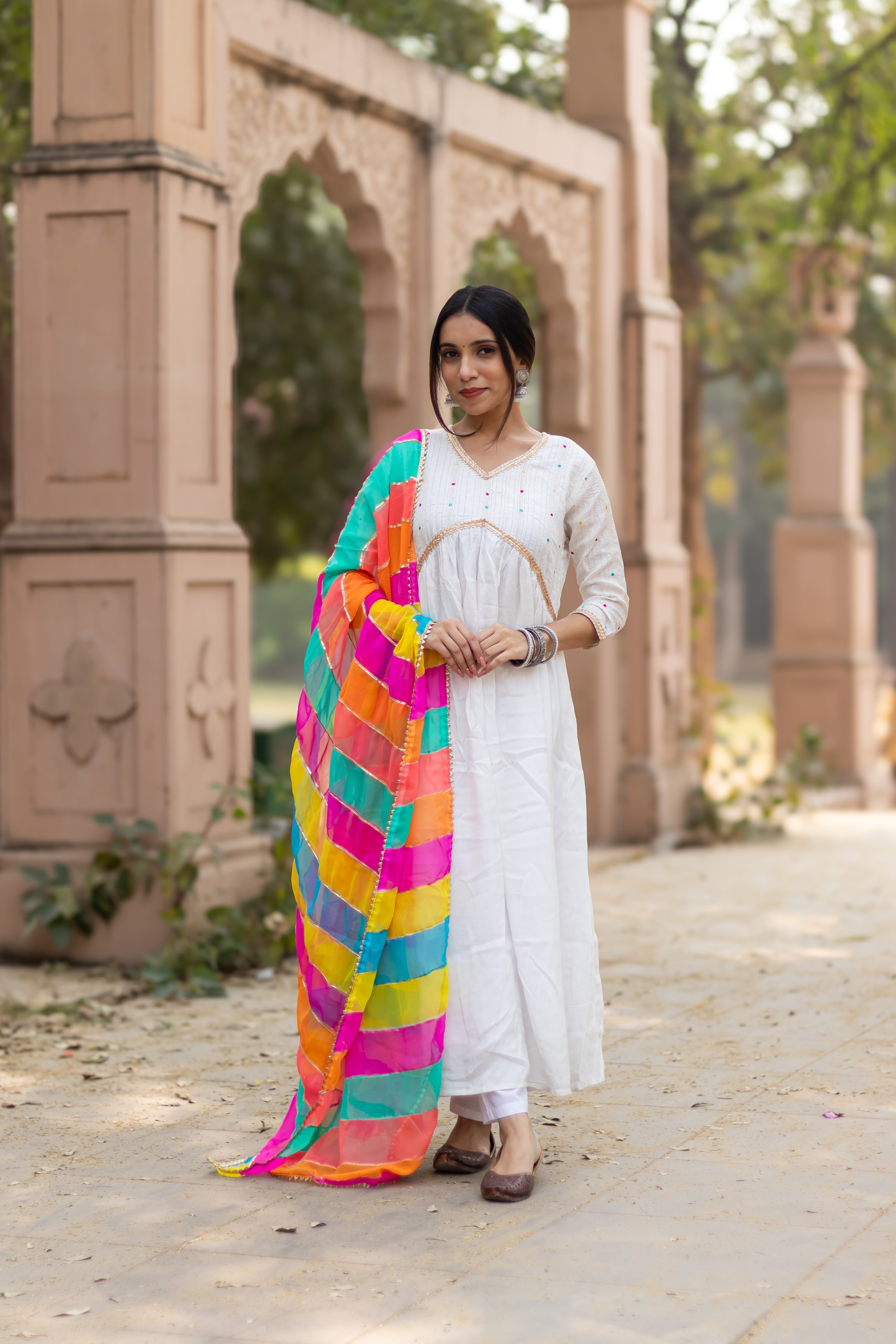 Pearl White Suit Set